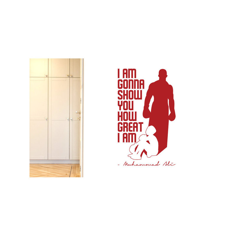 Non-Wall Damaging Wall Decal, Dark Red, Large