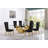 Kemya Glass Top Double Pedestal Dining Set-1433101442-1433101453-1433267831