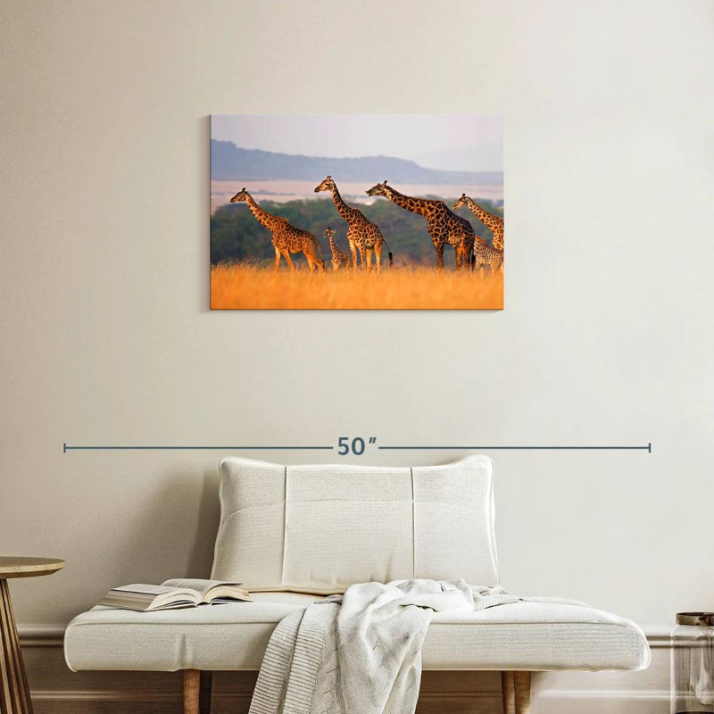 Crowle Giraffe Family Travel, H 20 po x l 30 po