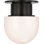 Callan Flush Mount with White Glass Dome