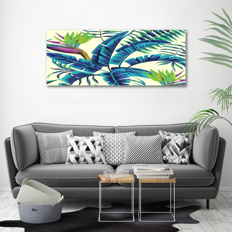 Tropical Leaves - Wrapped Canvas Print