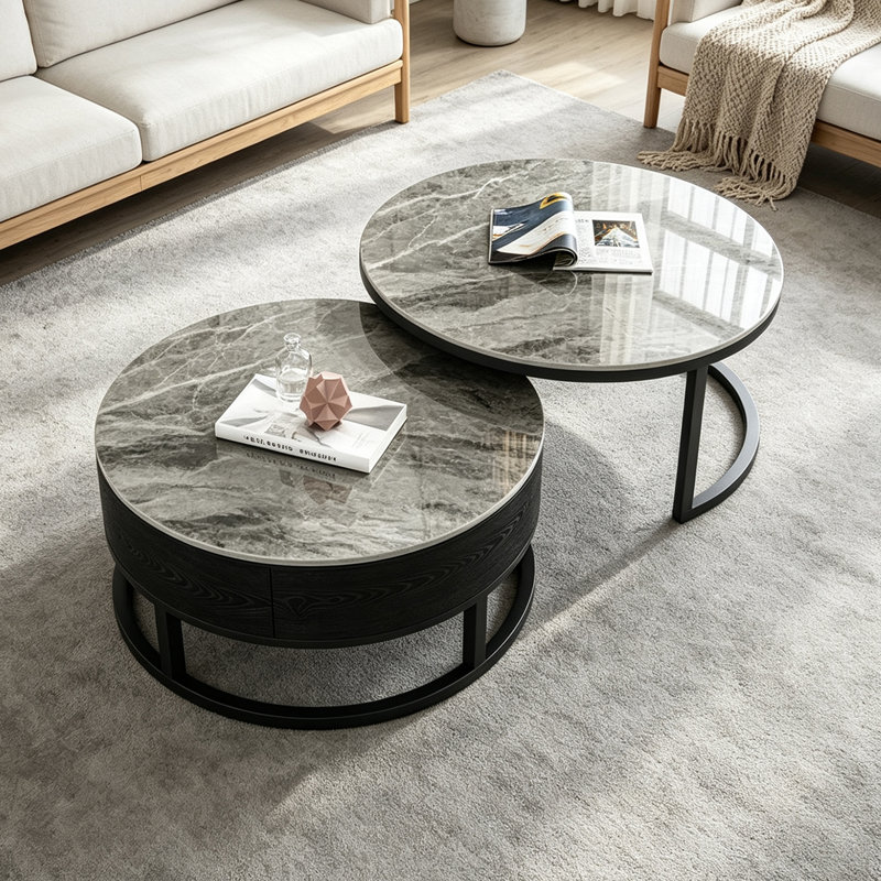 Forbell, 17.71" H x 23.62" W x 23.62" D, Gris / Noir
