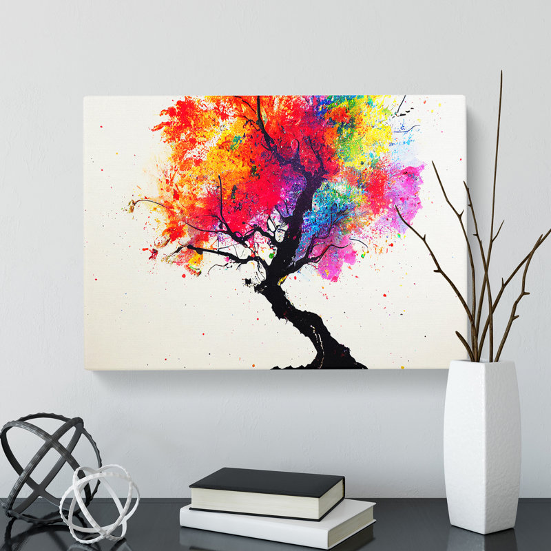 Tree Splash Vol.1 Abstract - Wrapped Canvas, 50cm H x 76cm W x 3cm D