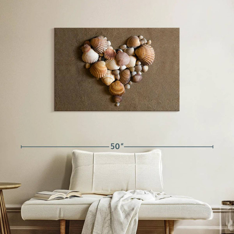 Aletra Seashell Heart, 26" H x 39" W