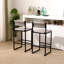Ensemble de 2 tabourets de bar tissés à la main avec tabourets de bar à hauteur de comptoir pour la cuisine, la maison et le bureau