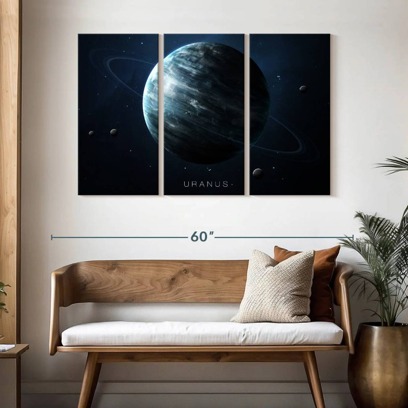 Oberle Planet Uranus, 32" H x 50" W