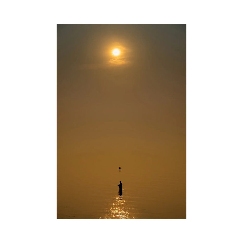 Fisherman 1 Piece Wrapped Canvas Wall Art, 101.6cm H x 66.04cm W