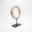 Lily''s Living 12"W Off-White Bali Marble Ring With Stand Statue, Art Figurine Sculpture, Home Décor Collectible