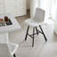 Tabouret de bar en tissu texturé Modern