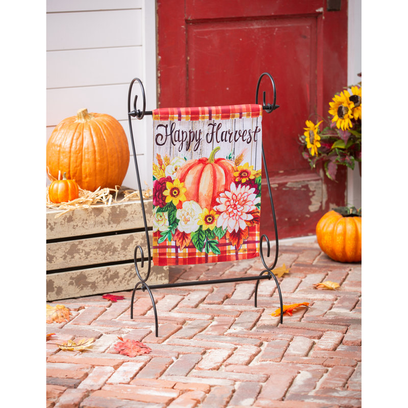 Drapeau de jardin en polyester 18 x 13 po Emran