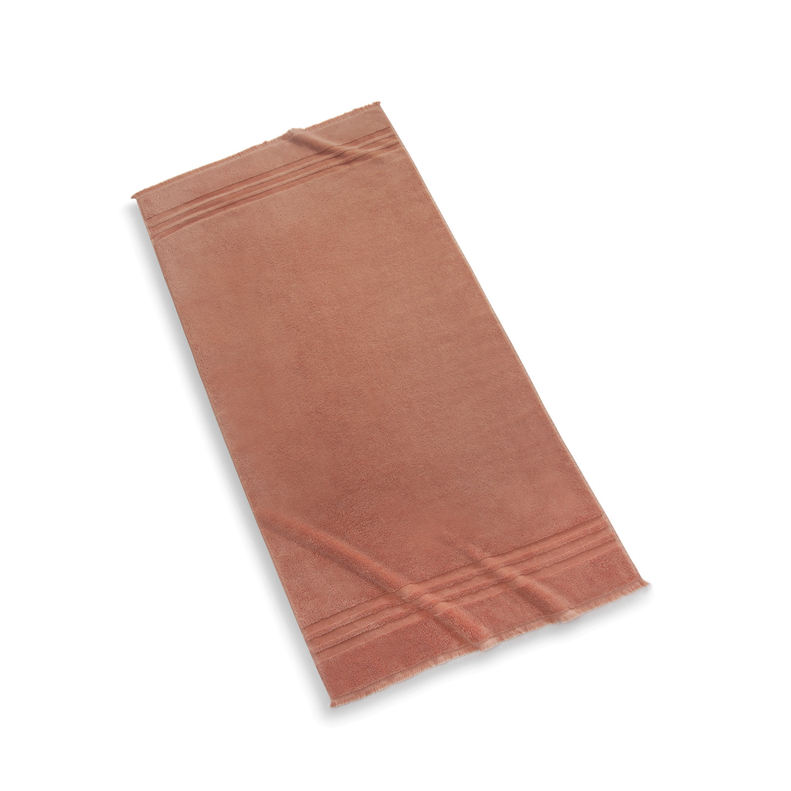 Turkish Cotton Hand Towel, Pink Clay