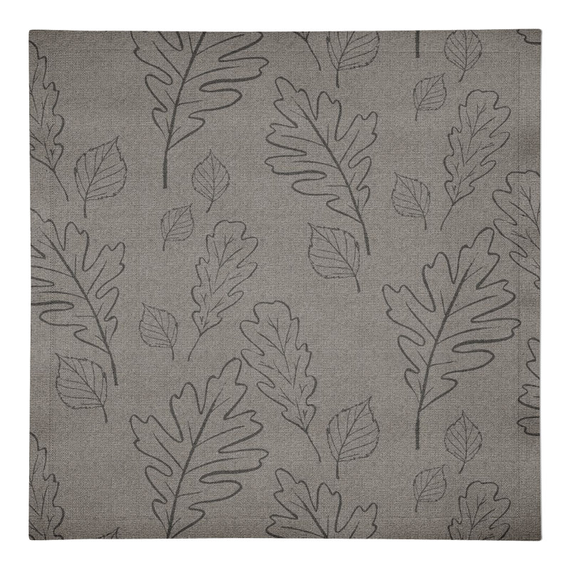 Gravelle Cotton Floral Napkin, Gray