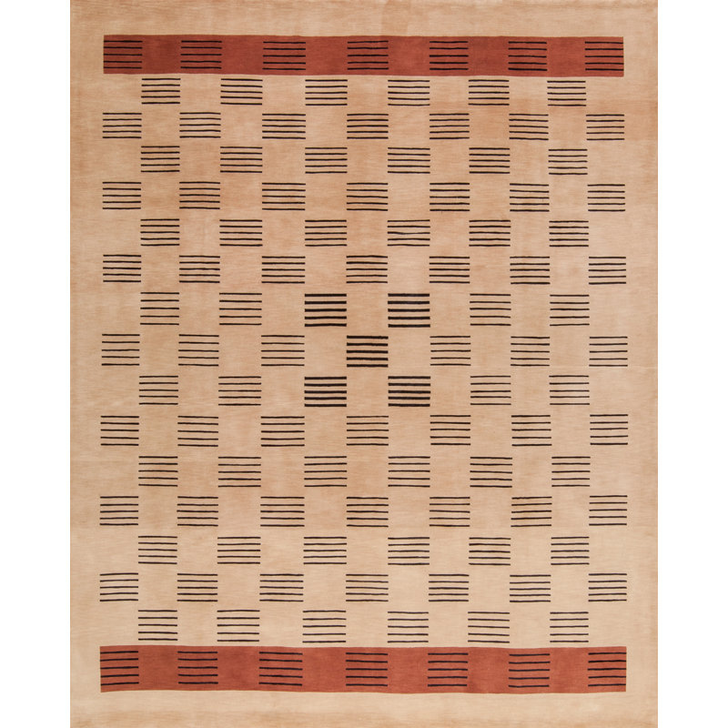 Presidential Hand Knotted Geometric Area Rug