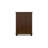 Reno Tall Dresser Chest, 5 Drawer Nickel Round Knobs, Brown Solid Wood