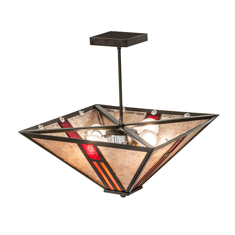 4 - Light Semi Flush Mount