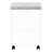 Rolling File Cabinet With Storage Options For Office, White And Grey Cement Laminate Appearance Office Feature Space,
