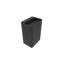 Badeloft Rectangular Stone Resin Freestanding Pedestal Bathroom Sink SB-02-A-MBLK in Matte Black-71525567