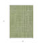 Tapis intérieur lavable rayé vert 5 pi x 8 pi ivoire et gris