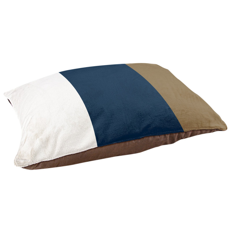 Coussin Los Angeles Anaheim, Moyen (l 40 po x P 30 po x H 6,5 po), Blanc / bleu / or