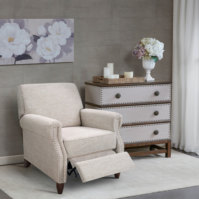 Fauteuil inclinable Mederos, Mélange de polyester sable