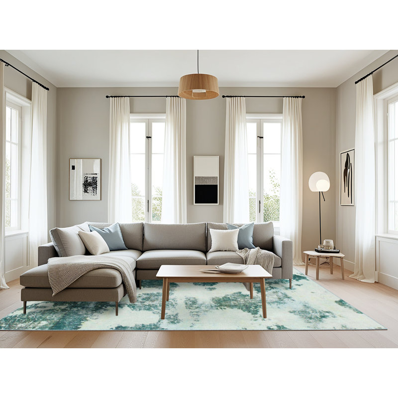 Tapis abstrait moderne 995, Rectangle 8 pi x 10 pi