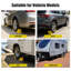 Ensemble de 2 cales de roue robustes Yescom, roues de 24 à 32 po pour remorque de camping-car-125810989