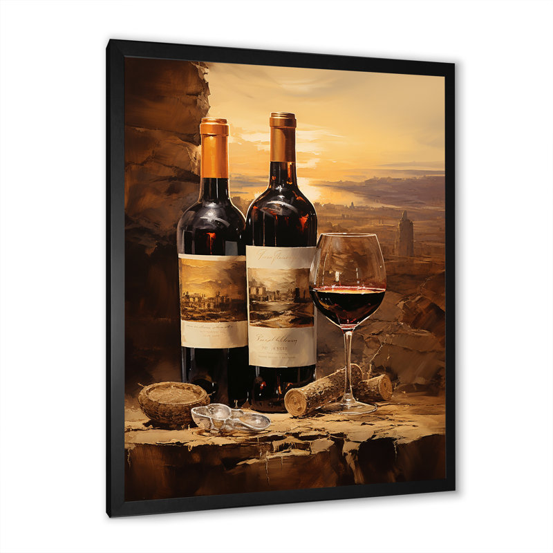 Rioja Resson I - impression, Cadre simple noir, H 32 po x l 16 po x P 1 po