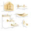 Cat Furniture: 10-Level Wall Mounted Tree With Playground And Hideout Soft Padding Multiple Fun Features For Cats