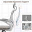 Fauteuil de bureau robuste en maille Michaelynn-857309951-857309944