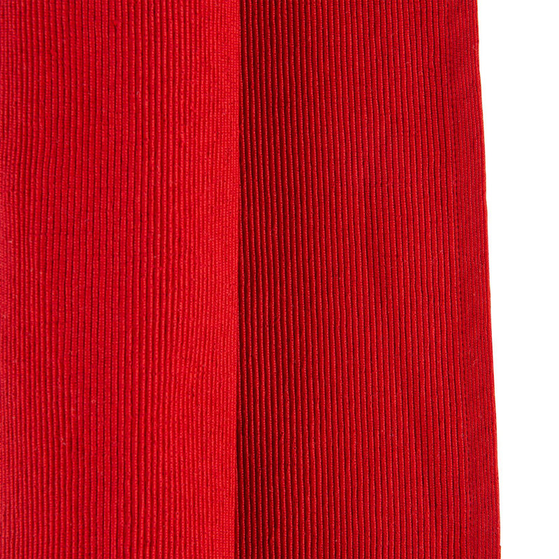 Nicola Spring - Ribbed Cotton Table Runner - 48 x 183cm, Deep Red