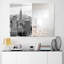 Miroir mural moderne et contemporain biseauté