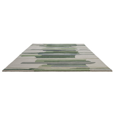 Zeal Handmade Wool Abstract Area Rug
