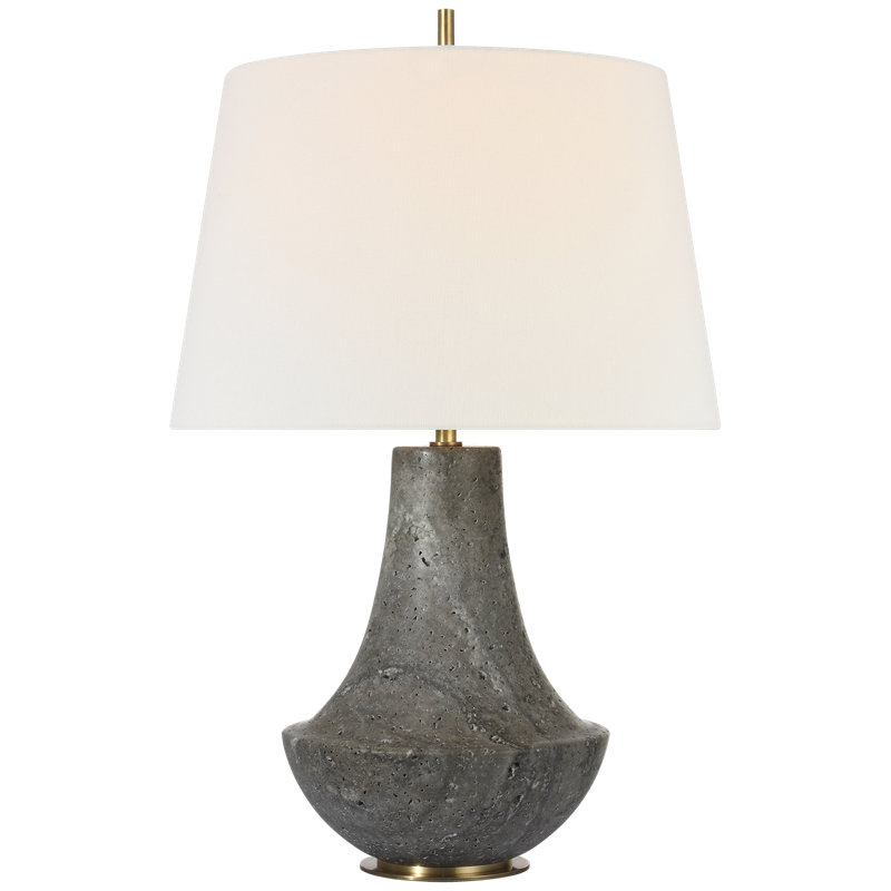Thomas O'Brien Table Lamp, Dark Travertine