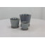 Ensemble de pots à fleurs géométriques ovales en céramique 3 pièces Cole and Grey