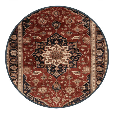 Machine Washable Persian Brown Area Rug