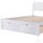 Full Size Platform Bed with Under-bed Drawers, White