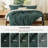 Bedsure Forest Green Duvet Cover King Size - Soft Double Brushed Bedding Set for Kids & Adults（Set of 3）-109724485-109724470