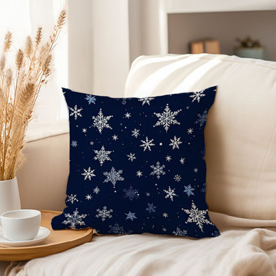 Snowflakes Navy Snow Flake Modern