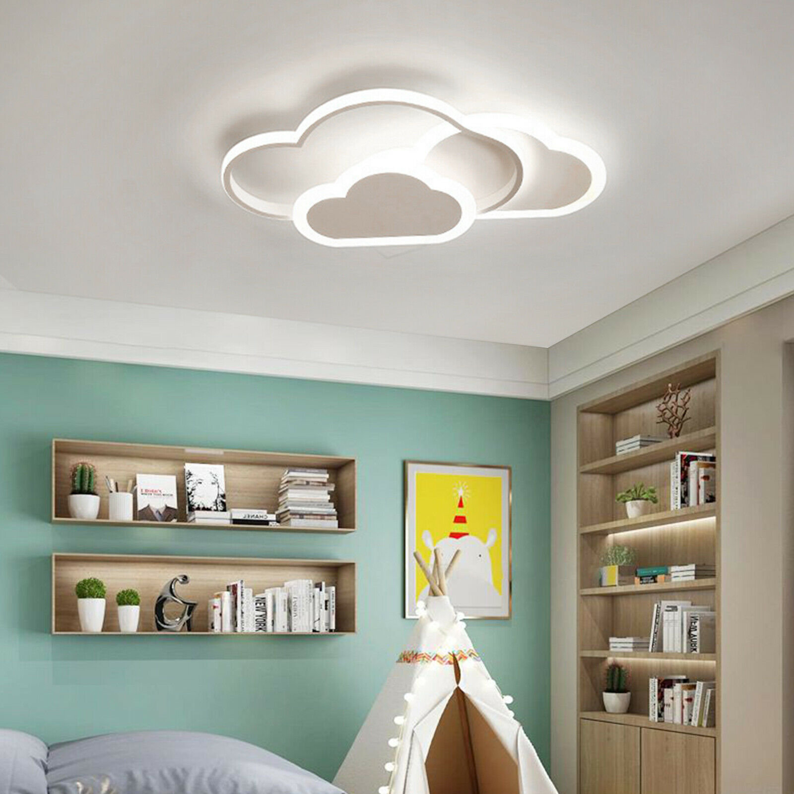Orren Ellis Cloud-shaped Ceiling light Living Room Children's room Lamp Bedroom Modern Lighting |