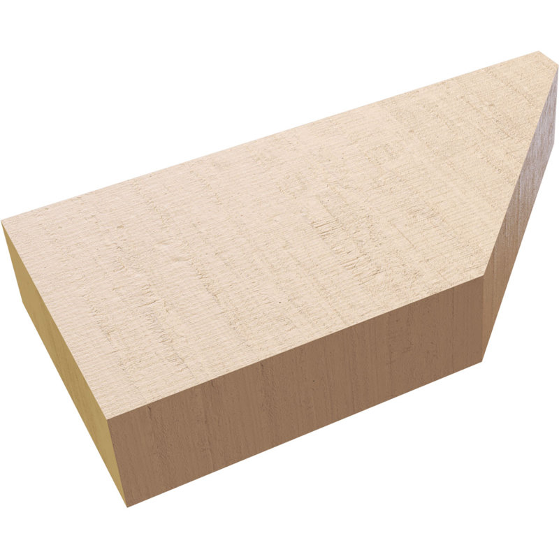 Queue de chevron Concord Woodgrain TimberThane, brun clair apprêté, H 6 po x l 12 po x P 2 po