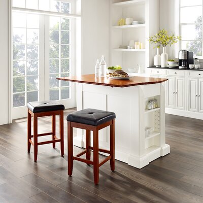 Three Posts™ Diamondback Wood Kitchen Island & Reviews | Wayfair