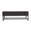 BANC DE RANGEMENT AVEC MÉTAL Convient pour la chambre à coucher, le vestiaire, la salle à manger, le salon, etc.
