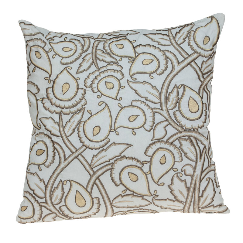 Parkland Collection Celeste White Throw Pillow