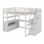 Lit mezzanine double avec bureau et tablettes-1244793370