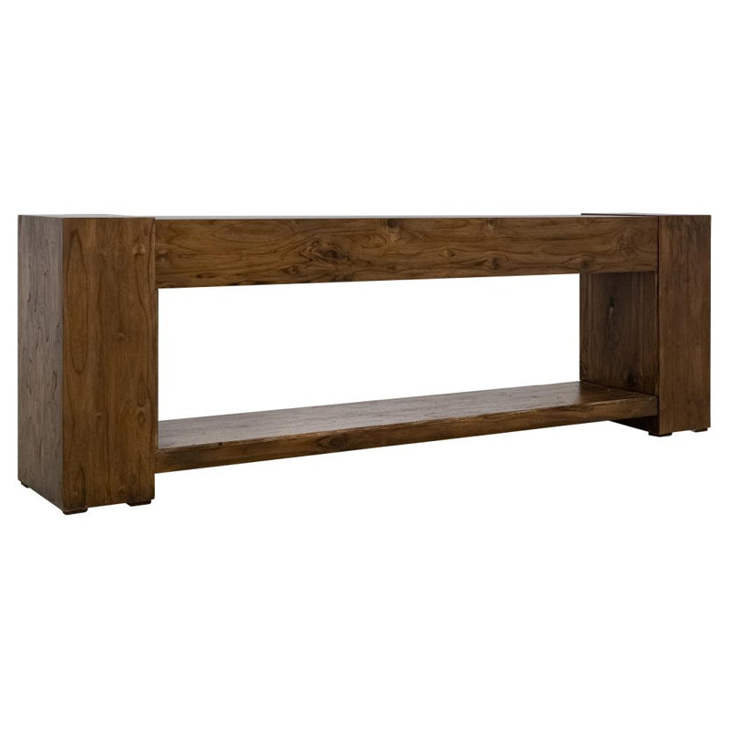 Console de meuble télé 94,5 po Natural Teca