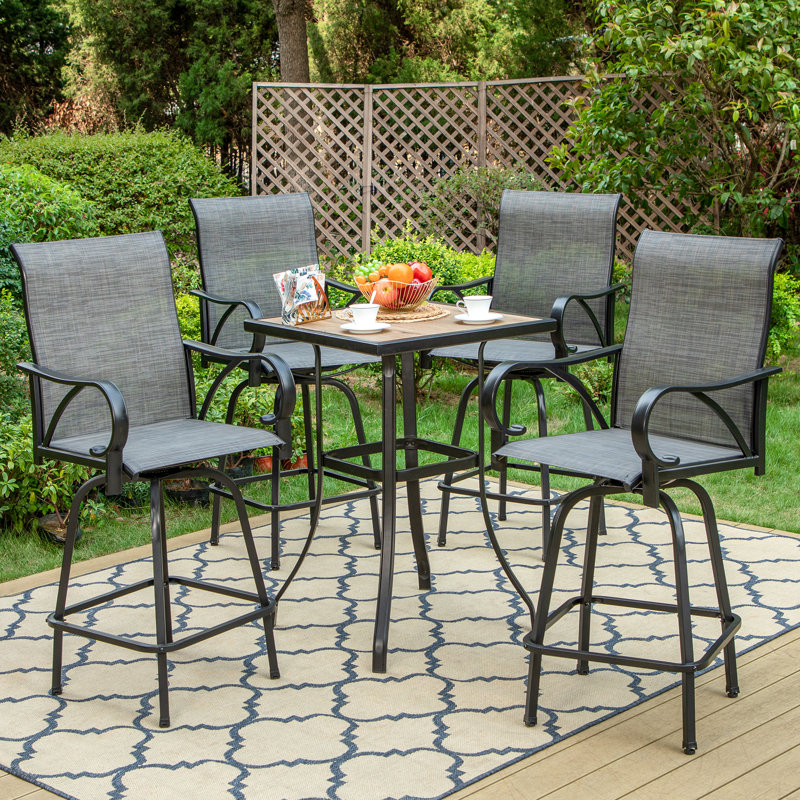 4 - Person Patio Dining Set with Square Table