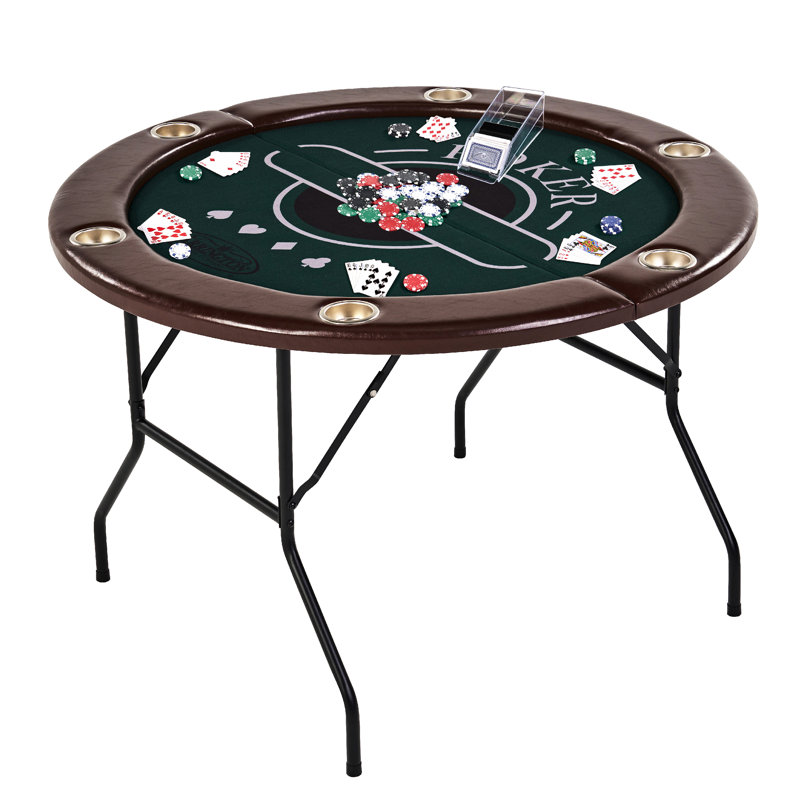 Table de poker pliante Barrington pour 6 personnes avec jetons de poker et ensemble de cartes