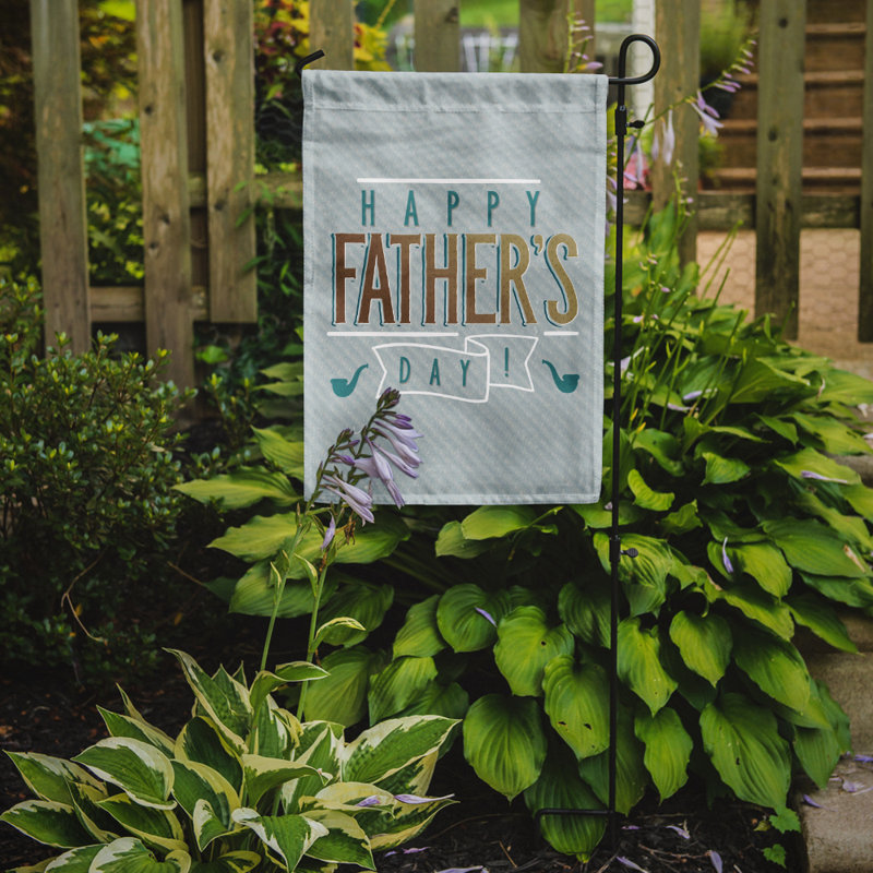 Sanasar Double Sided 15'' H x 11'' W Polyester Father's Day Garden Flag