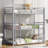 Metal Twin Size Triple Bunk Bed-965352277