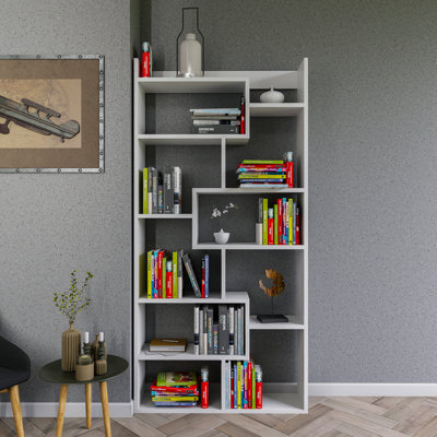 Jame 182cm H x 90cm W Geometric Bookcase